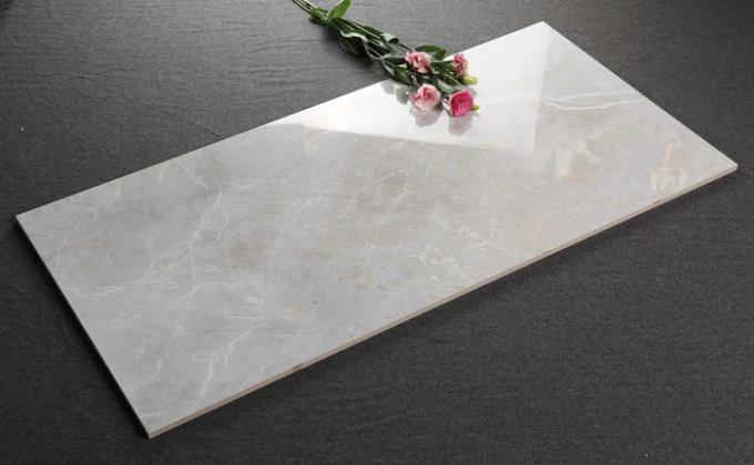 Beige Italien-Marmor-Effekt-Porzellan-Bodenfliesen/polierten voll