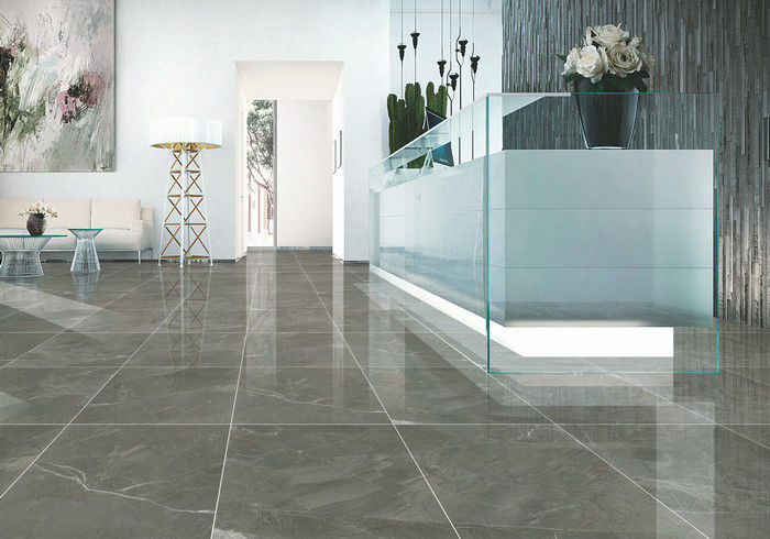 Luxury Stone Effect Porcelain Tiles / Thin Polished Porcelain Floor Tile